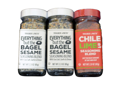 Trader Joes Everything but the Bagel Sesame Seasoning BlendTrader Joes Chile Lime Seasoning Blend