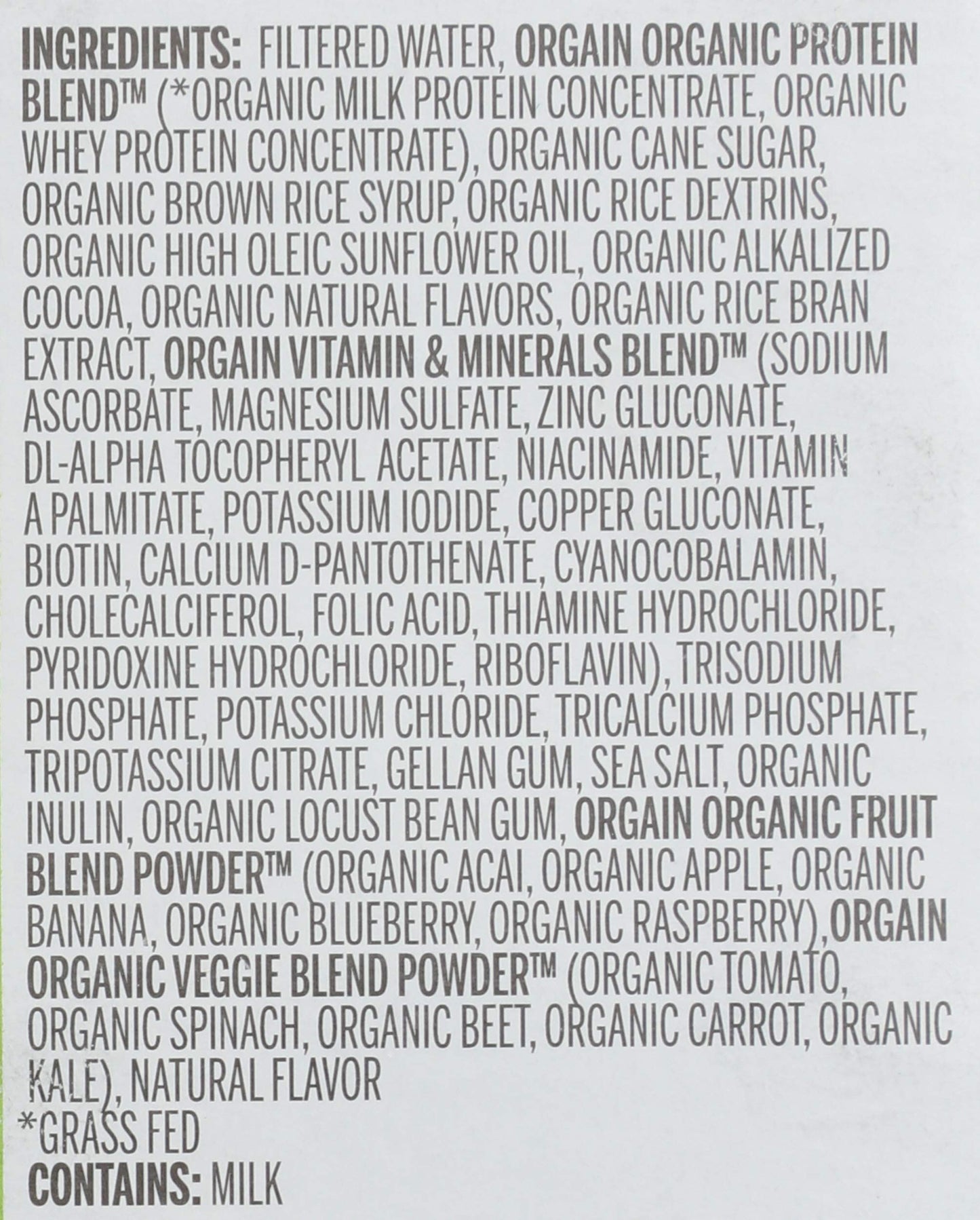 Orgain Organic Creamy Chocolate Fudge Drink, 11 Fl Oz, Pack of 1, Model 860547000037