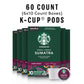 Starbucks K-Cup Coffee Pods, Dark Roast, 100% Arabica, 60 Pods Total, Sumatra, 10 Count (Pack of 6)