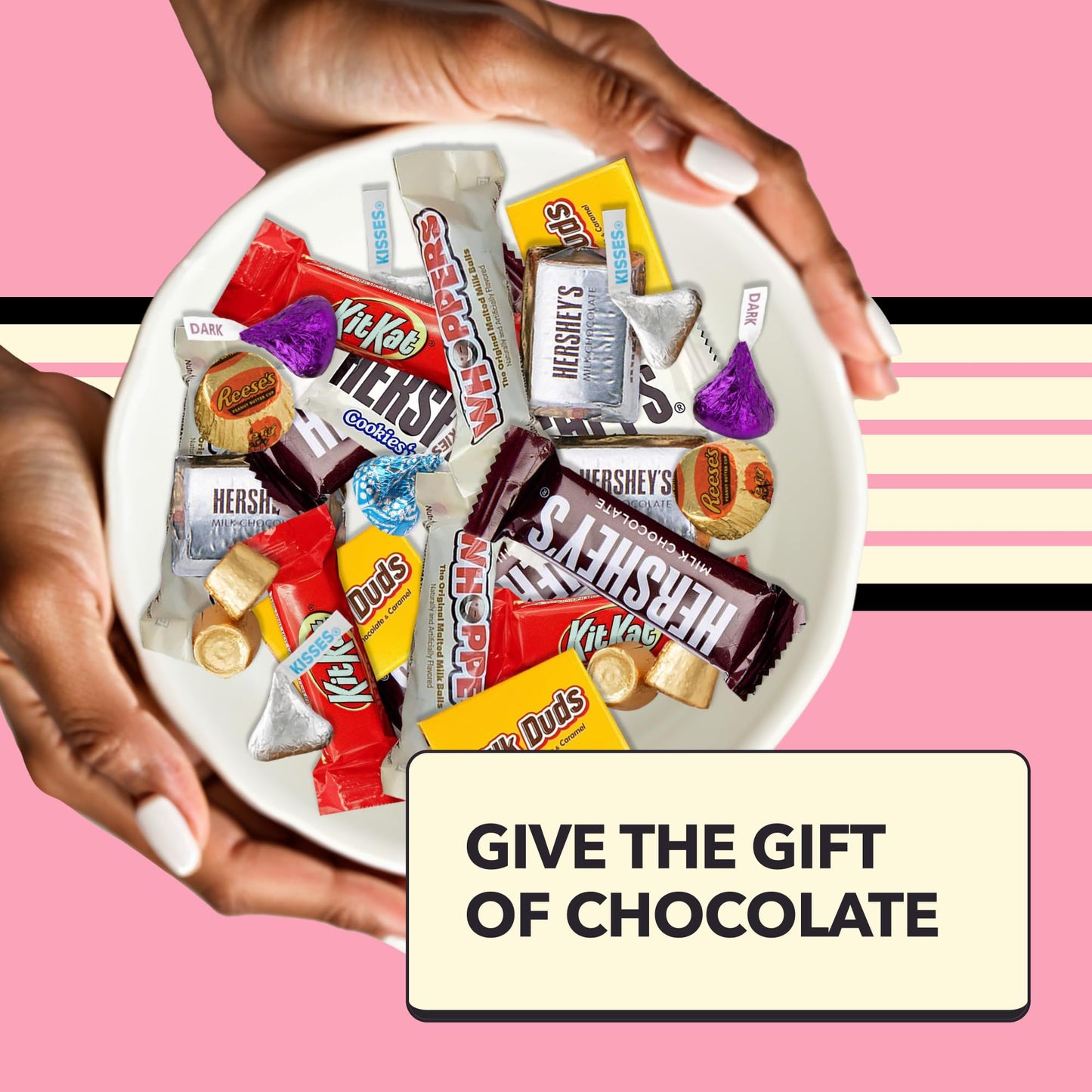 Chocolate Candy Variety Pack - 2 Lb Assorted Bulk Individually Wrapped Candy Bars - Holiday, Party Bag - Dark & Milk - Mini Choc