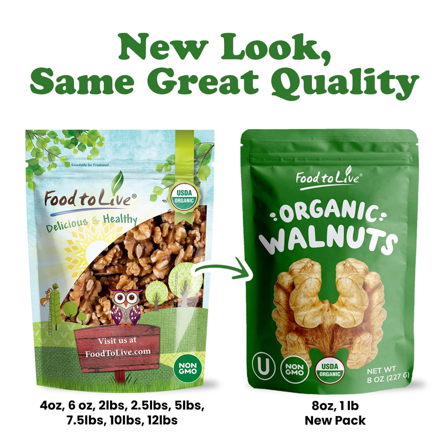Organic California Walnuts Halves & Pieces, 10 Pounds - Non-Gmo, Raw, Unsalted, Shelled, Vegan, Kosher, Sirtfood, Bulk Snack. Hi