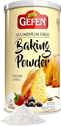 Gefen Baking Powder, 8Oz Resealable Container, Gluten Free, Aluminum Free, Cornstarch Free