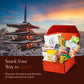Bokksu Seasons of Japan Snack Box - 1-Piece Tea + 22-Piece Snacks from Japan - Authentic Japanese Food Box with Cookies  Chips  Mochi  ers  Tea  and More