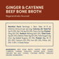 FOND Regenerative Beef Bone Broth with Ginger & Cayenne – 14 oz (12-Pack)