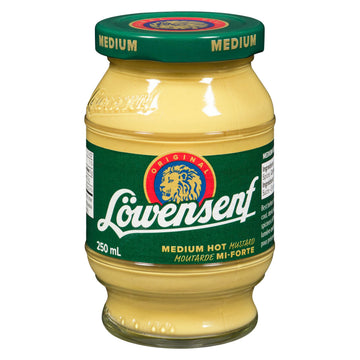 Lowensenf Medium Mustard In Jar, 9.3 Ounce