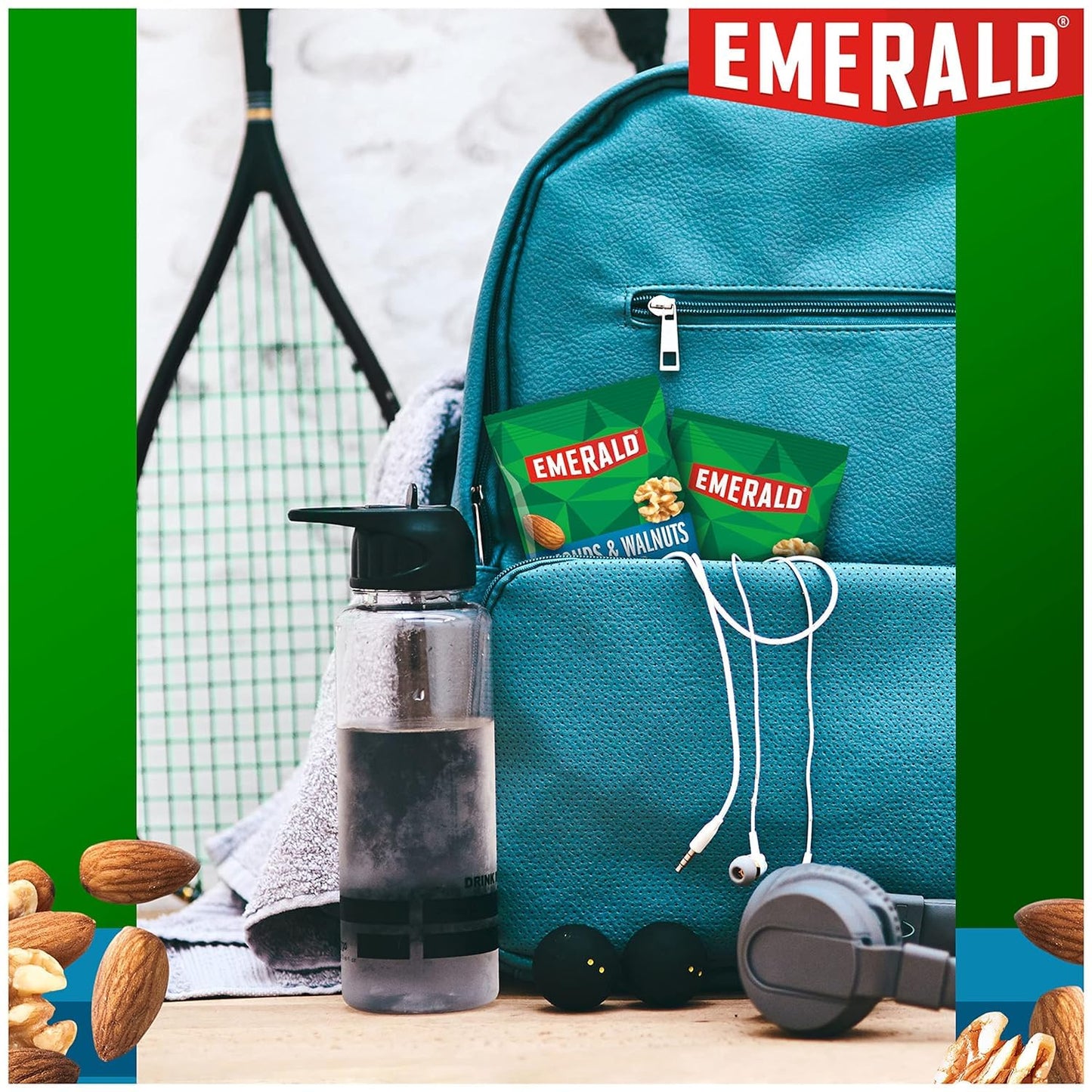 Emerald Nuts, Natural Walnuts & Almonds, 100 Calorie Packs, 7 Ct, 3.92 Oz (Pack Of 3)