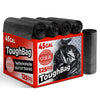Toughbag 40-45 Gallon Trash Bags, 40 X 48'' Black Garbage Bags (125 Count) - Outdoor Industrial Garbage Can Liner For Commercial