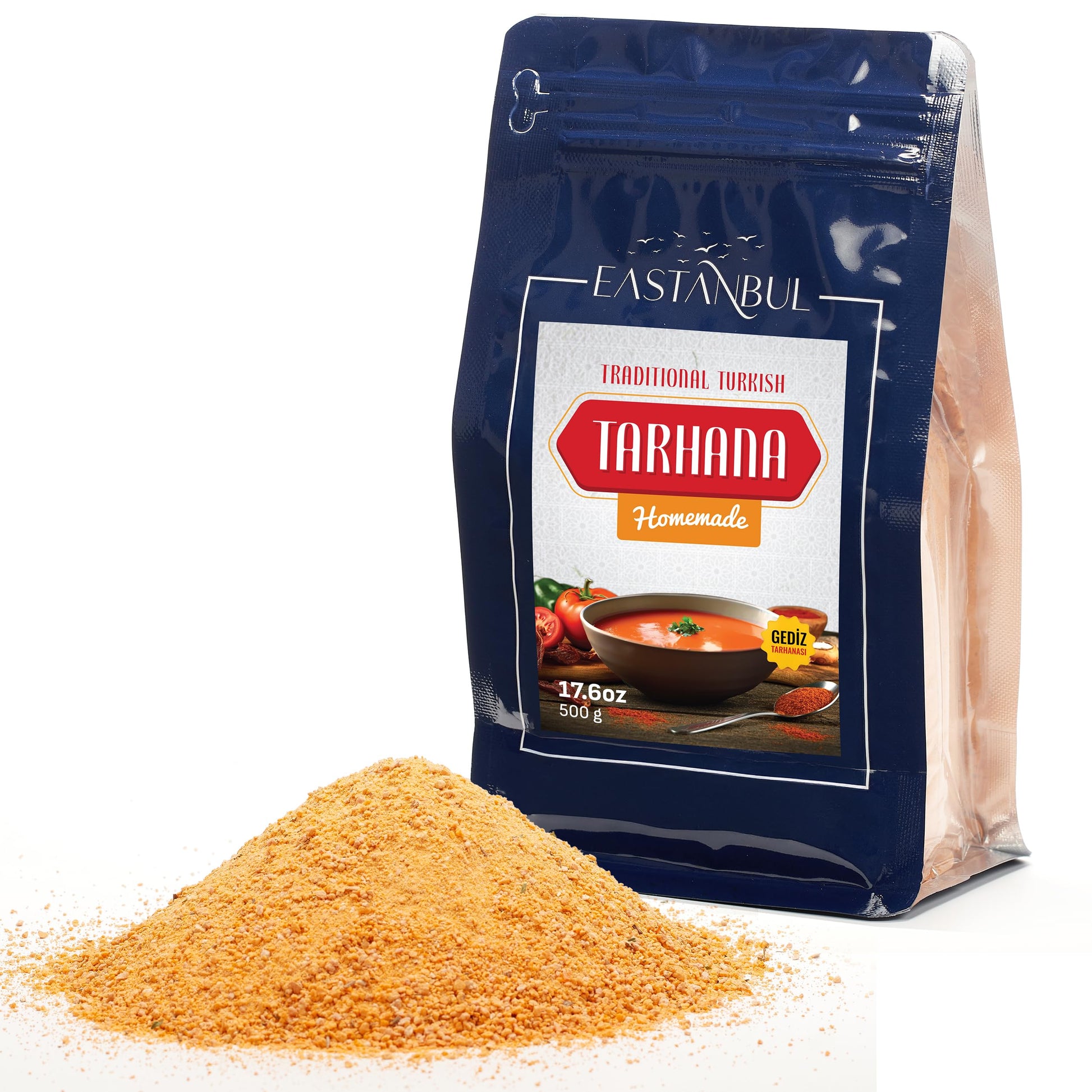 Eastanbul Traditional Tarhana Soup,17.6oz Home Made Trahana, Dried Soup Mix Vegetable, Turkish Food Traditional Starter, Appetiz
