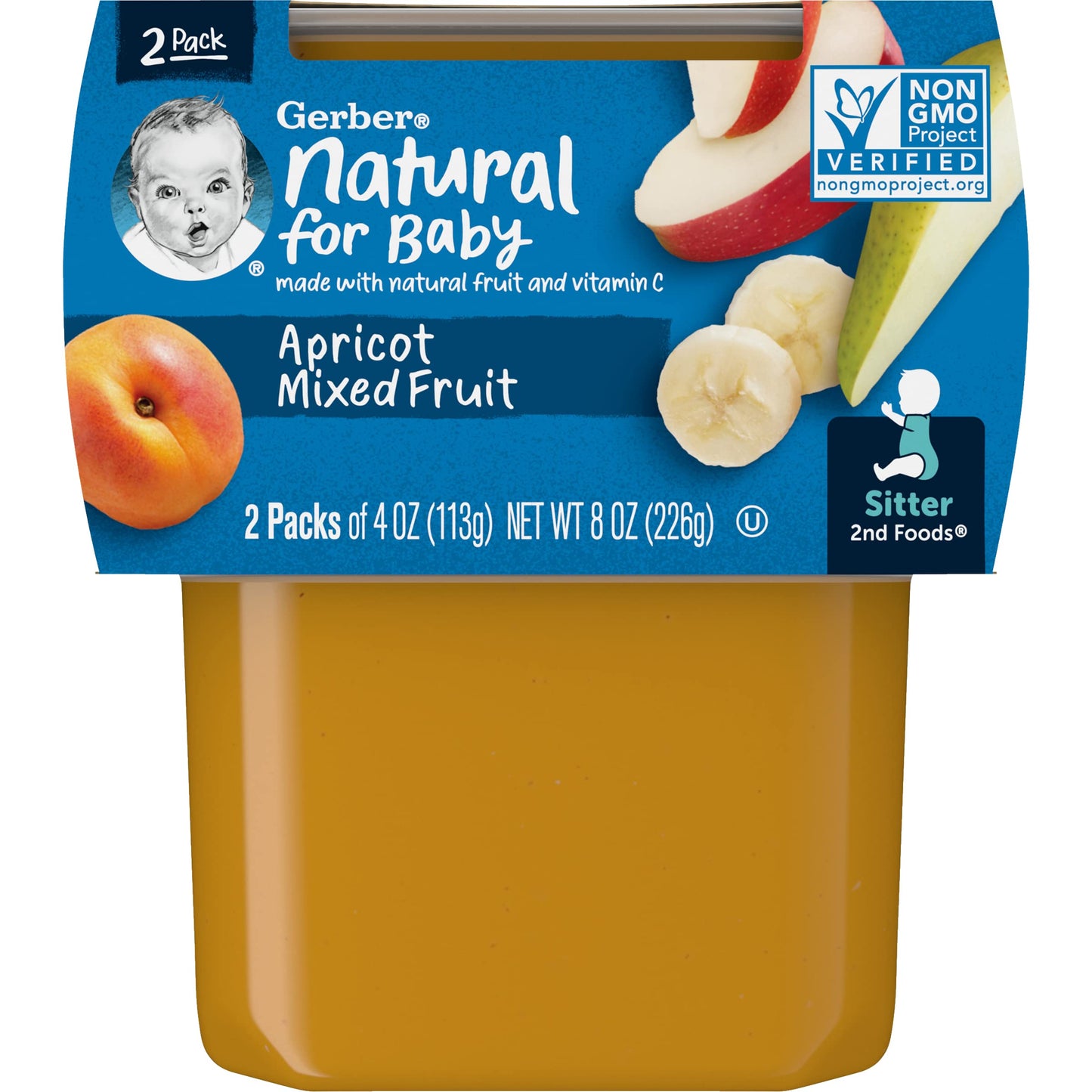 Gerber Baby Food, 2Nd Foods (Apricot Mixed Fruit)