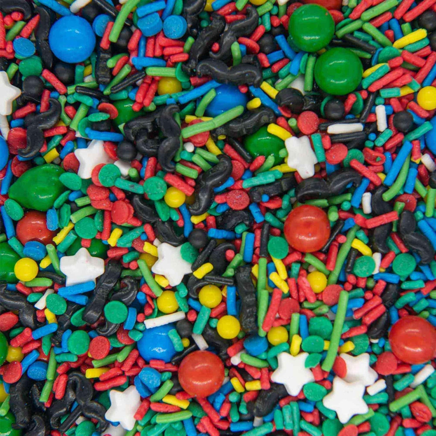 Bakebright Super Mario Sprinkles - Edible Super Mario Birthday Decorations For Vibrant Cake Cupcake Toppers Mario Luigi Toad Themed Celebrations Star & Mustache Sprinkles  Made In Usa
