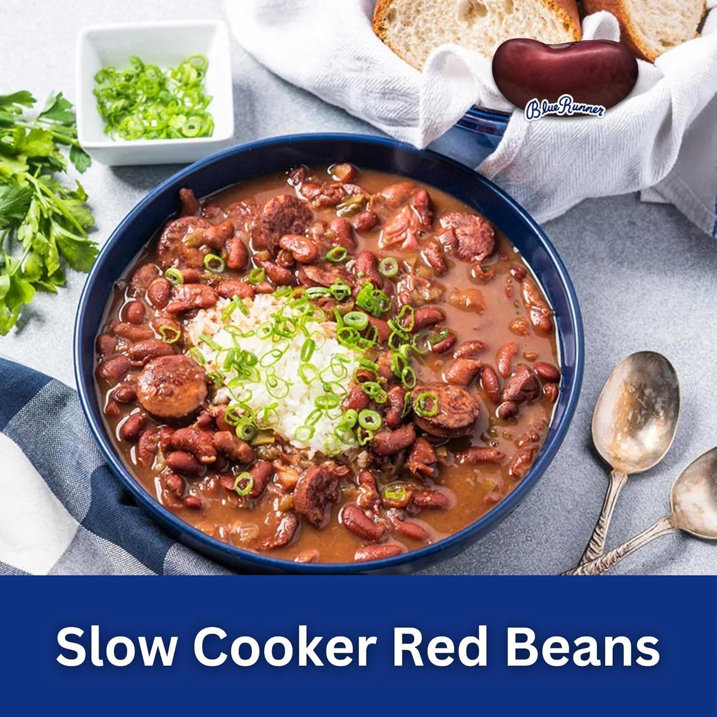 Blue Runner—Creole Cream Style Red Beans 16 Oz Can (Pack Of 12)—No Salt Added—Slow Cooked And Authentic Creole Kidney Beans