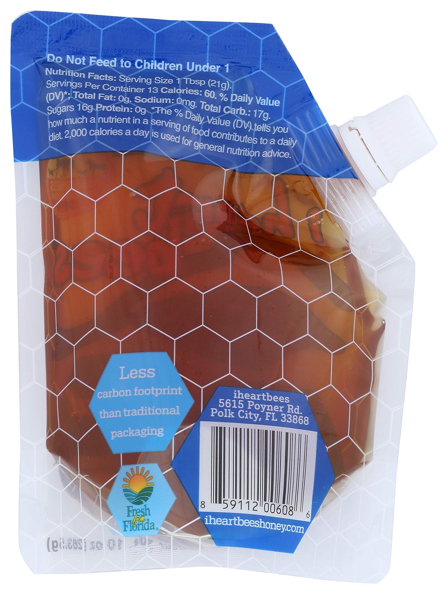 I HEART BEES Allergy Blend Honey - Raw and Unfiltered - 10 Ounces - Kosher Certified