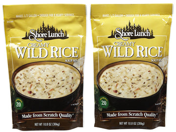 Shore Lunch Creamy Wild Rice Soup Mix, Made with Blends of White & Wild Rice with Seasonings, 8 Hearty Servings, Makes  Gallon o
