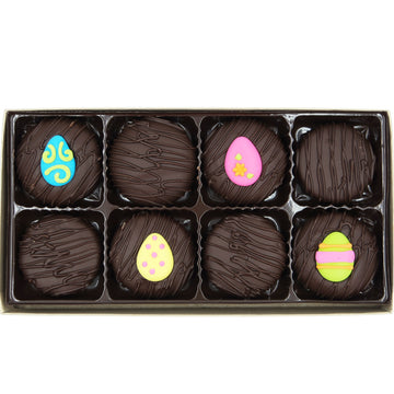 Philadelphia Candies Dark Chocolate Covered OREO Cookies Easter Egg Assortment 8 Ounce