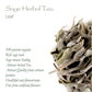 Valley of Tea Organic Sage Leaves - Dried Culinary Herb - 1.76 Ounce
