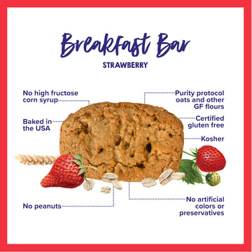 Goodie Girl Soft Breakfast Bar, Strawberry | Baked, Chewy, Gluten Free (3 Pack)