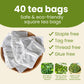 Tropical Teahouse Soursop Leaves Tea Bags - 40 Bags (2.82oz) - Natural, Gluten Free, Caffeine Free, Eco-conscious Packaging
