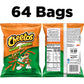 Cheetos Cheese Flavored Snacks, Cheddar Jalapeno Crunchy, 2 Ounce (Pack of 64)