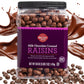 Wellsley Farms Milk Chocolate Covered Raisins, 50 Ounce, Kosher, Gluten-Free, Sweet Sun-Dried Raisins, Model 888670065471