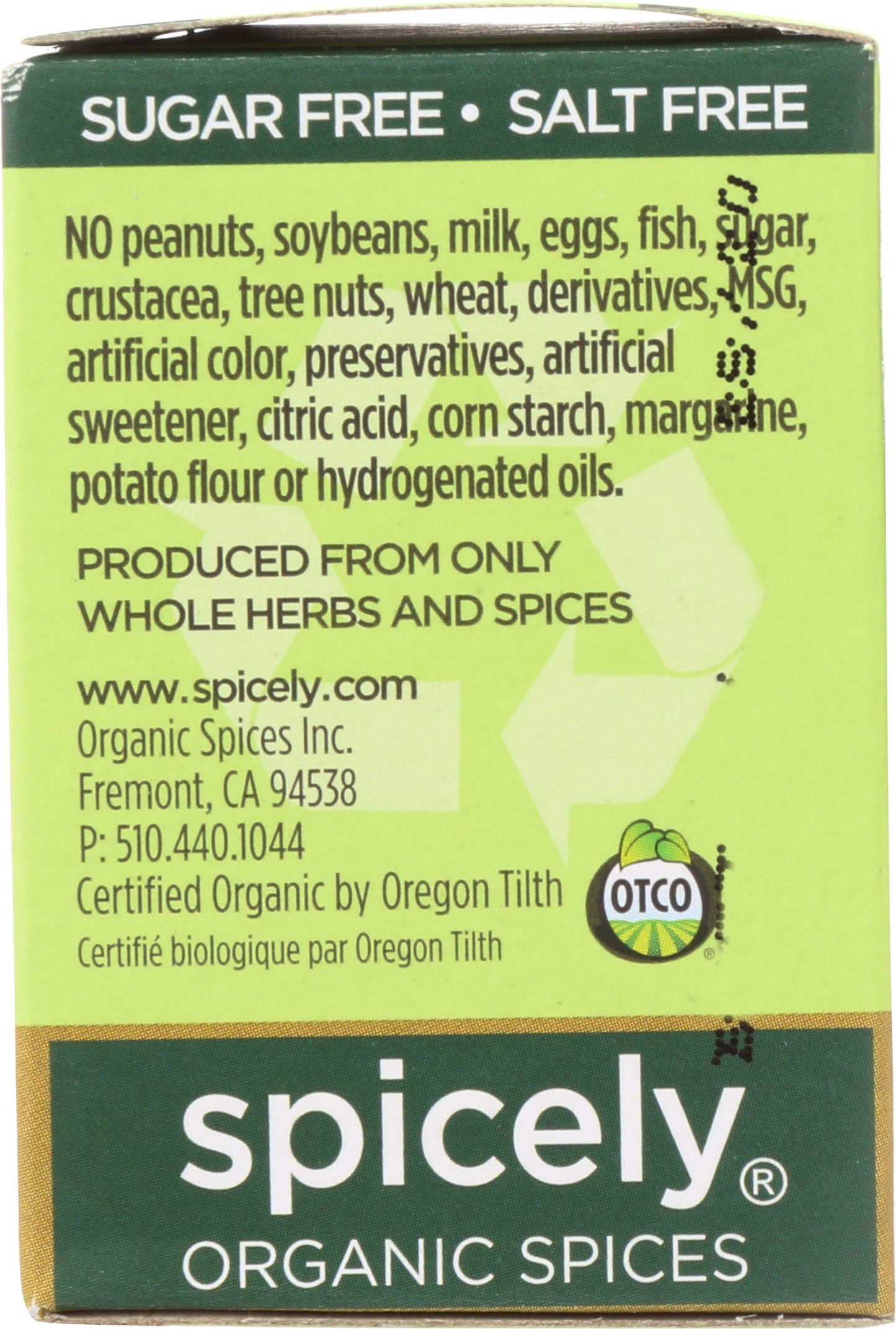 Spicely Organic Mace Powder 0.30 Ounce Ecobox Certified Gluten Free