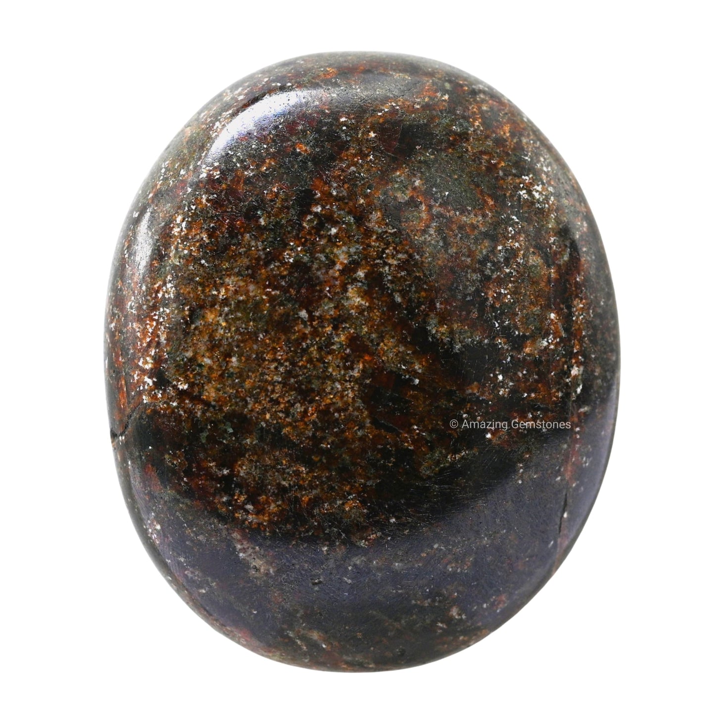 Amazing Gemstone Garnet Palm Stone - Pocket Massage Worry Stone For Natural Body Chakra Balancing, Reiki Healing And Crystal Gri