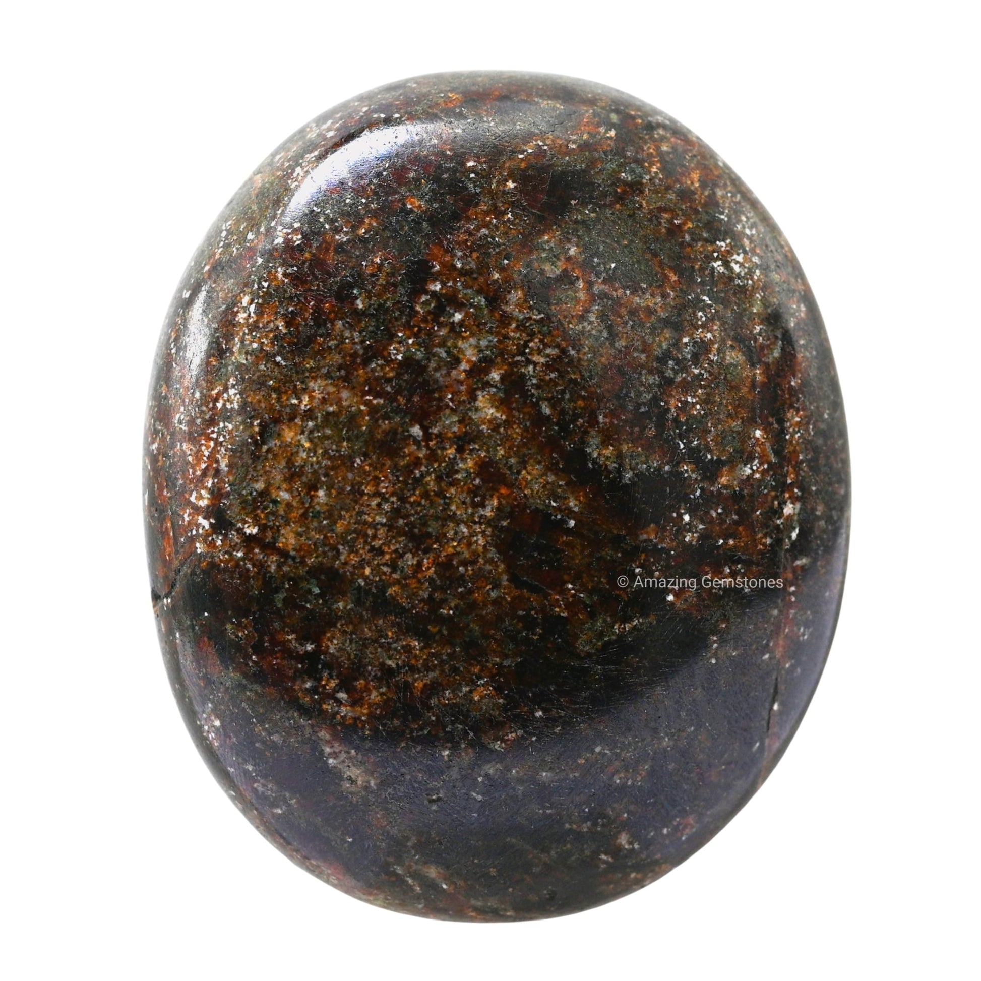 Amazing Gemstone Garnet Palm Stone - Pocket Massage Worry Stone For Natural Body Chakra Balancing, Reiki Healing And Crystal Gri