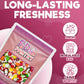 Fruit Crunch Original Freeze Dried Candy 1lb - Assortment of Strawberry, Orange, Lemon, Grape,and Lime Candy Freeze Dried Flavor