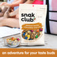 Snak Club Peanut Butter Chocolate Trail Mix with Peanuts, Peanut Butter M&MS, Toffee Peanuts, and Pretzels, 20 oz Resealable Bag
