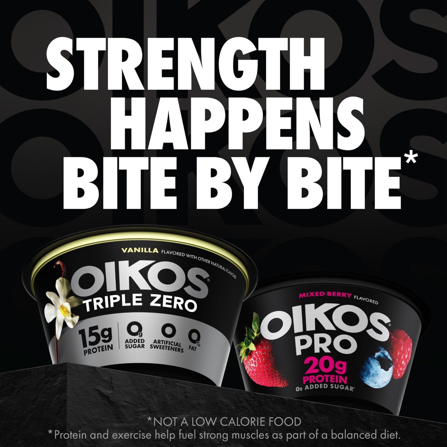 Oikos Triple Zero Vanilla Nonfat Greek Yogurt Pack, 0% Fat, 0g Added Sugar and 0 Artificial Sweeteners, Just Delicious High Prot