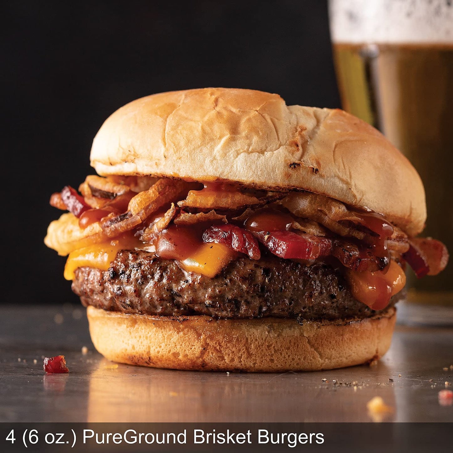 Omaha Steaks Favorites PureGround Burger Flight with Smash Burgers (4 PureGround Filet Mignon Burgers  4 PureGround Sirloin Burgers  4 PureGround Porterhouse Burgers  4 PureGround New York Strip Burgers  8 Smash Burgers)