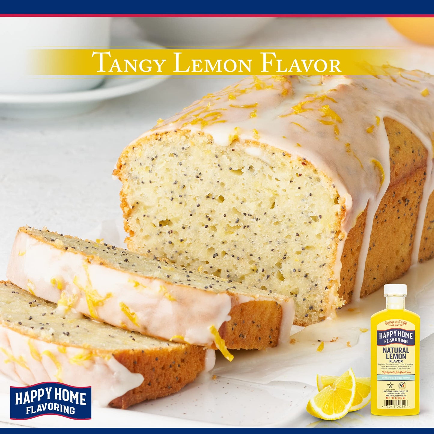 Happy Home Natural Lemon Flavor, Non-  ic, Certified Kosher, 7 oz.