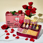 Thoughtfully Gourmet, Valentines Movie Night Popcorn Gift Set, Includes Yellow & Mixed Popcorn Kernels, 10 Popcorn Bags, 5 Gourm