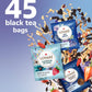 Lovare Black And Green Tea Bags Variety Pack - Made In Ukraine Tea Sampler - Individually Wrapped 90 Assorted Tea Bags - Gift Box For Tea Lovers (Fest Tea Set)