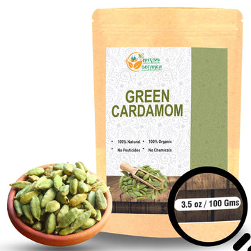 Herbs Botanica Green Cardamom Pods Whole 7-8Mm Size Elaichi For Culinary Delights And Aromatic Infusions Handpicked Fresh Fragna