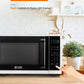 Commercial Chef Small Microwave 09 Cu Ft Countertop Microwave With Digital Display, White Microwave  10 Power Levels, Outstandin