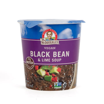 Dr. McDougall's Vegan Black Bean & Lime Soup, 3.4 oz