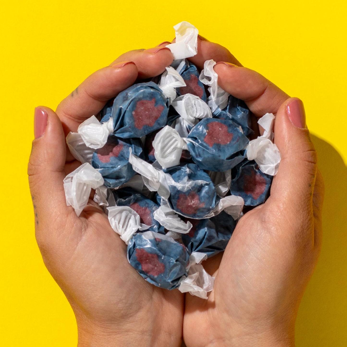 Taffy Shop Huck Yeah, Huckleberry Salt Water Taffy - Gourmet Soft Chewy Candy Variety Pack, Bulk Sweet Snack, Fresh & Gluten-Fre