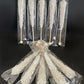 Classic Rock Candy Sticks, Sugar Rock Crystal Lollipops, Individually Wrapped (Pack Of 6, Clear White)