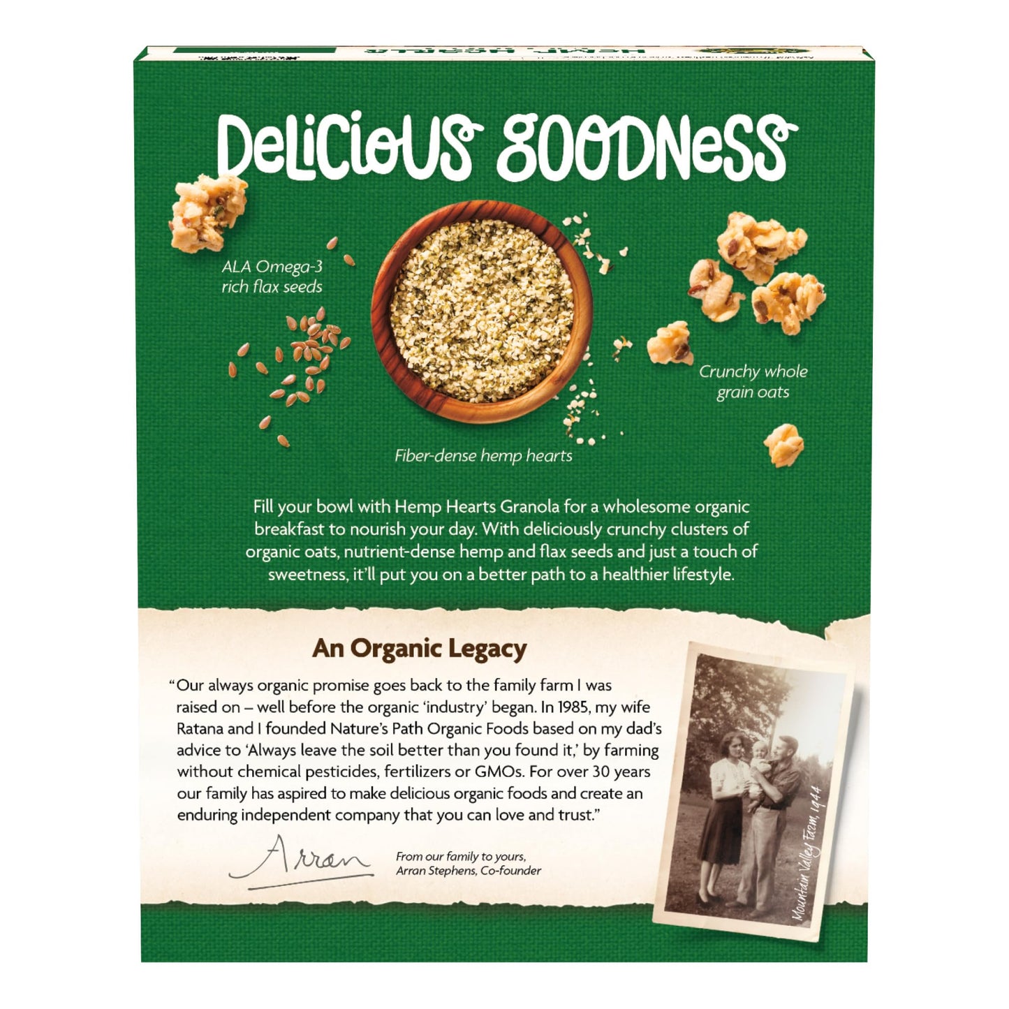 Nature'S Path Organic Hemp Hearts Granola, 11.5 Oz (Pack Of 1), Non-Gmo