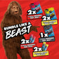 Jack Links x MrBeast Beast Beef Jerky Variety Box  1.25oz Jerky Bags  0.92oz Beast Sticks  Made with 100% Real Beef  Pantry-Ready  Kids Snacks