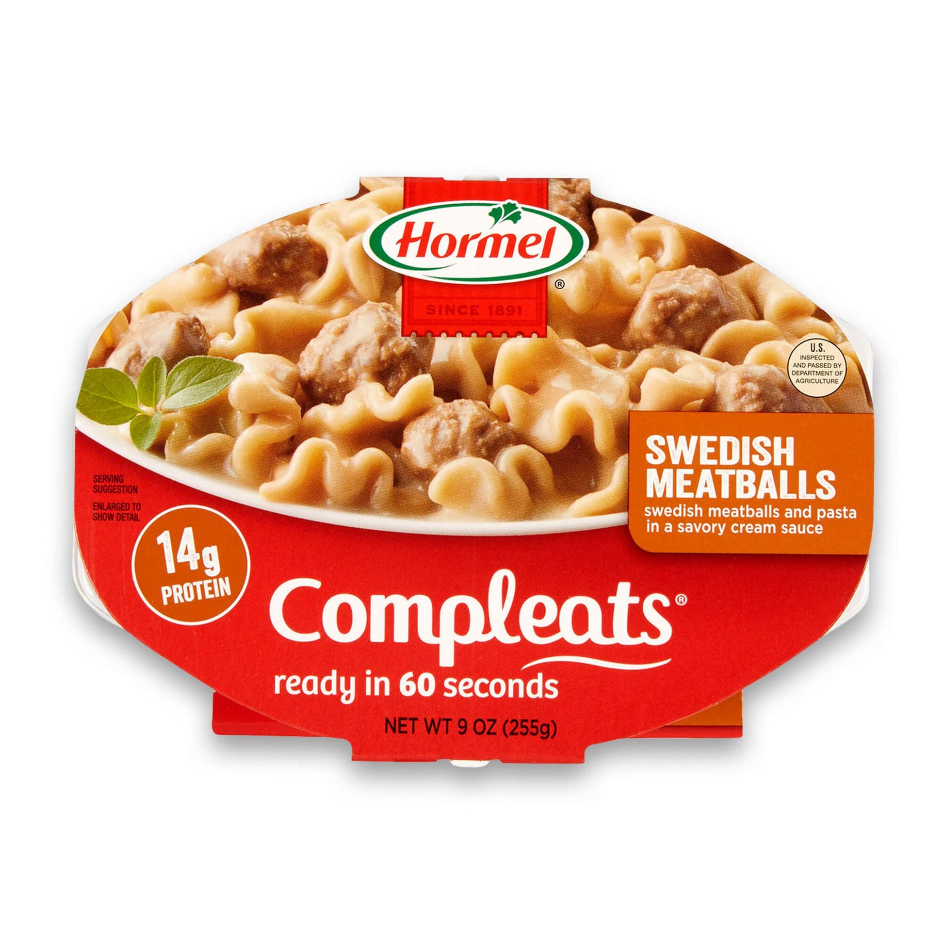 Hormel Compleats Swedish Meatballs Microwave Tray, 9 Ounces (Pack Of 6)