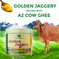 Danodia Foods Golden Jaggery with A2 Cow Ghee, 14.1 oz | Cane Juice Jaggery Infused with Pure A2 Ghee, Rich Caramel-Butter Taste