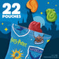 Harry Potter Fruit Flavored Snacks, Fat Free and Gluten Free Snacks, 17.6 oz Value Pack, 22 Pouches