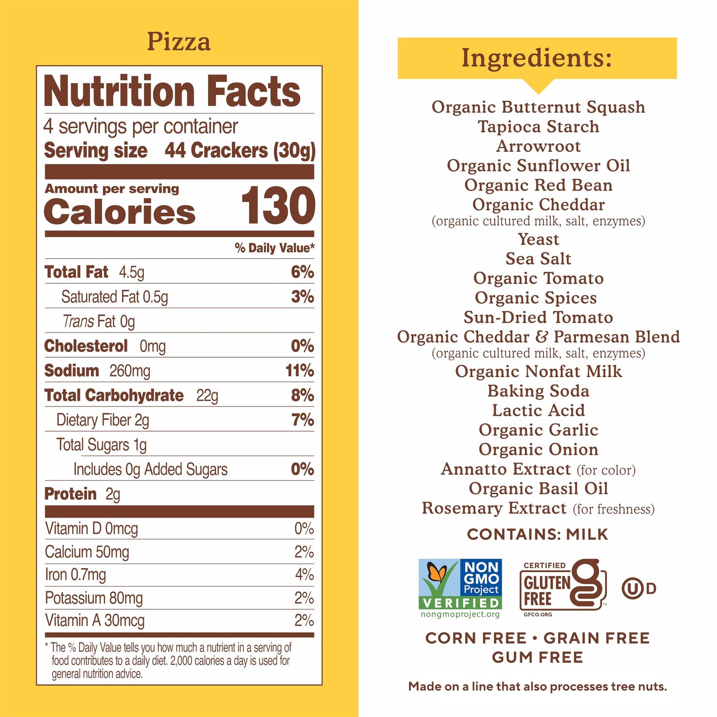 Simple Mills Pop Mmms Pizza Baked Snack Crackers, Gluten Free, 4 Ounce (Pack of 3)