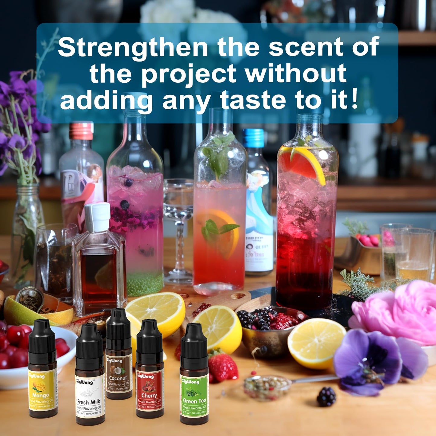 Food Flavoring Oil - 14 Flavors of Pure Natural Liquid Lip Gloss Flavoring Oil, Concentrated Candy Flavors for Baking & Cooking,