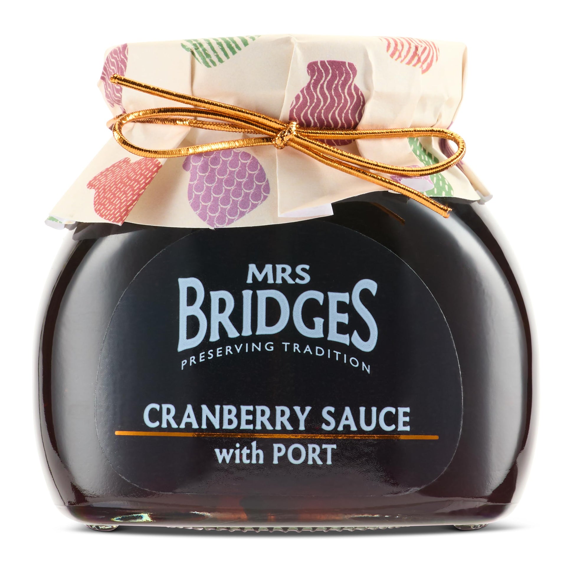 Mrs Bridges Cranberry Sauce With Port  Made In Scotland  8Oz Jar (Pack Of 1)