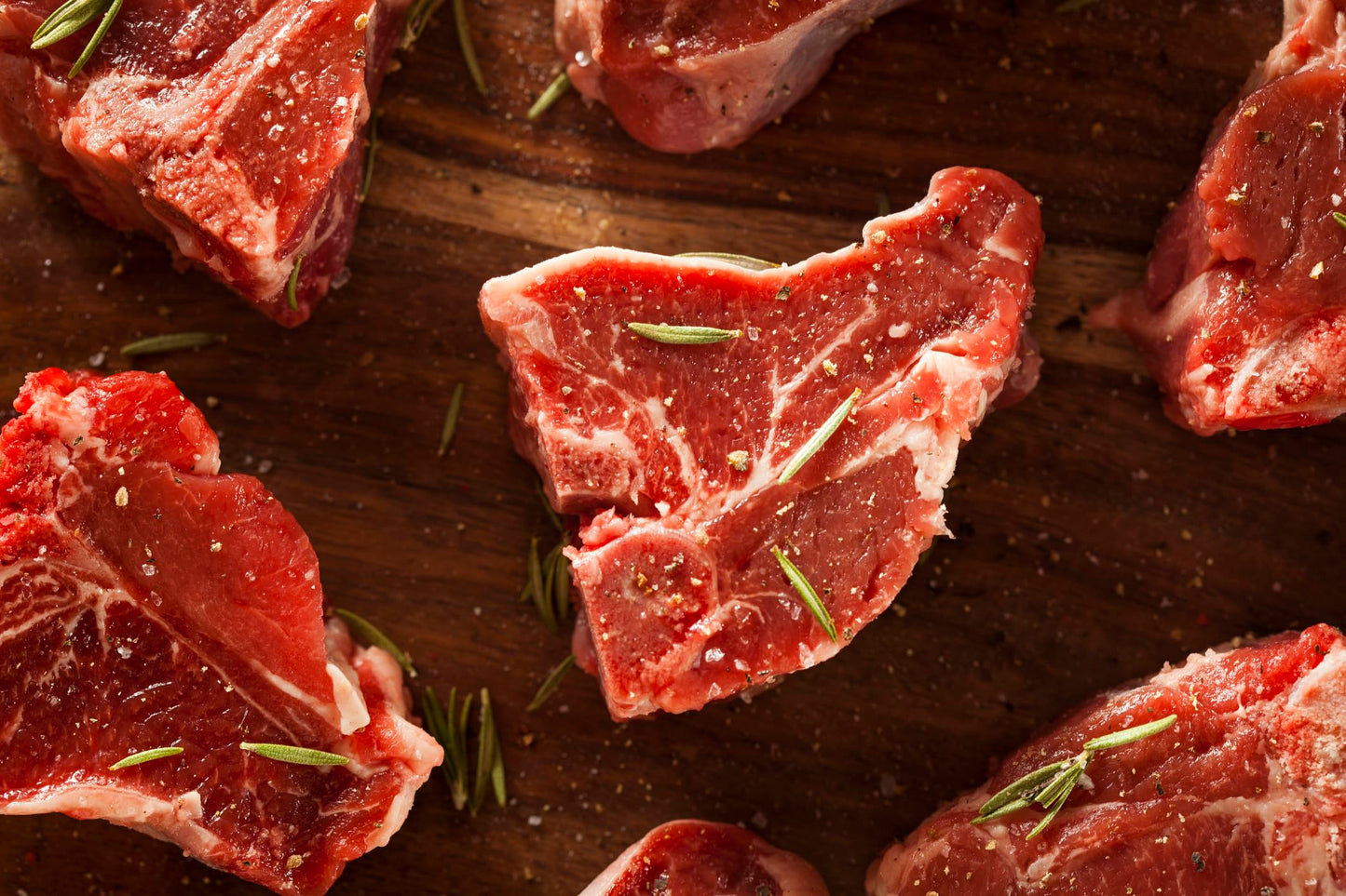 New York Steak & Seafood American Loin Lamb Chops - Handcut And Trimmed Frozen Loin Lamb Chops (16 Chops, 5Oz.)
