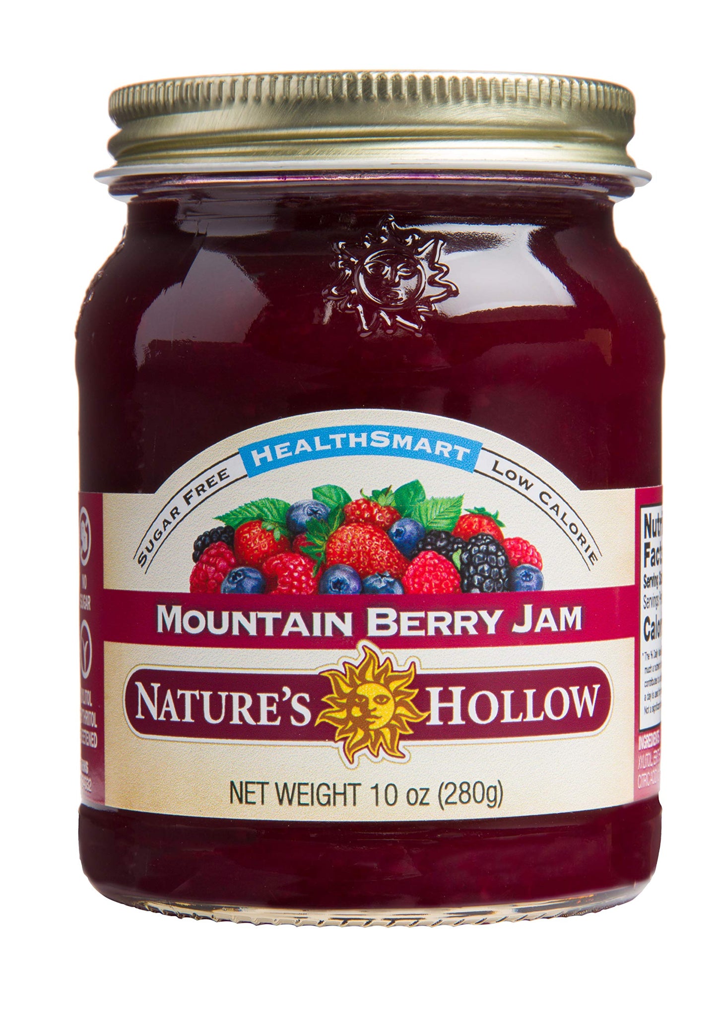Nature'S Hollow Mountain Berry Jam: Sugar Free Jam And Preserves, Low Cal, Non Gmo, Keto Jam, Vegan, Gluten Free, And Diabetic F