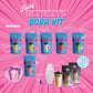 Buddha Bubbles Boba Ultimate D.I.Y. Boba Tea Kit Gift Box - 29 Piece Set with 6 Flavors, Straws, and Shaker