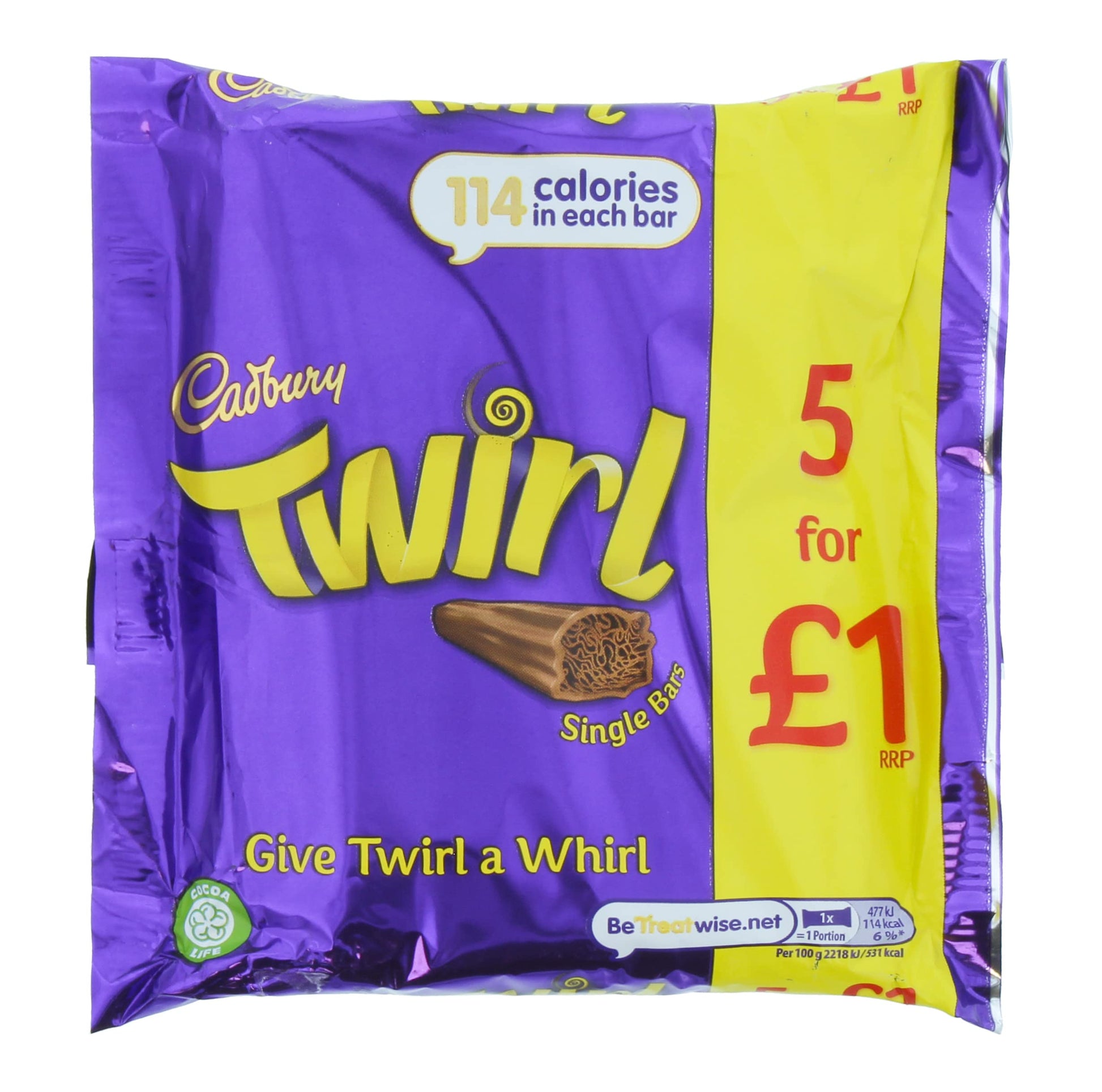 Cadbury'S 5Pk Twirl (108G)